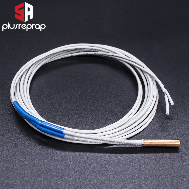 Termistor NTC 100K ohm B3950, Sensor de cartucho de 3x15mm, alta temperatura para impresora 3D con bloque calefactor mejorado V6