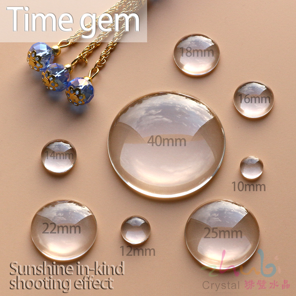 6/8/10/12/14/16/18/20/25/30/35/40/50mm Transparent Gewölbtem Flatback Halbe Runde Klar Kristall Glas Cabochon Für DIY Schmuck Machen