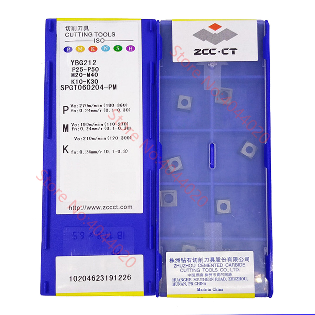 ZCC.CT SPGT050204/060204/07T308/090408/110408/140512-PM YBG205 YBG212 ZCC.CT U wiertarka płytka węglikowa