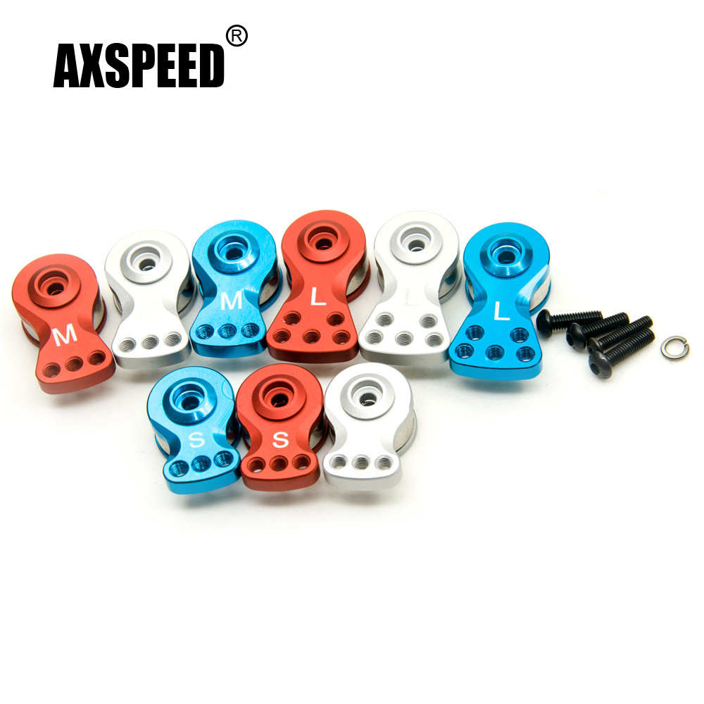 AXSPEED Verstellbarer Abschnitt, Stärke, Servoschutz, 25 Zähne, Zahn, halber Servoarmhorn für 1/8 1/10 ferngesteuertes Auto, Boot