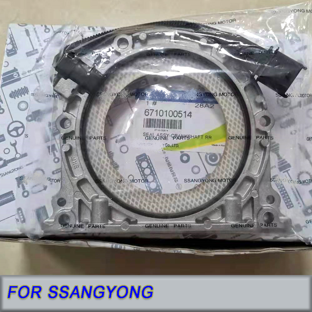 Nowa oryginalna uszczelka tylna wału korbowego z czujnikiem położenia 6710100514   Dla Ssangyong Rexton Korando Acyton Rodius