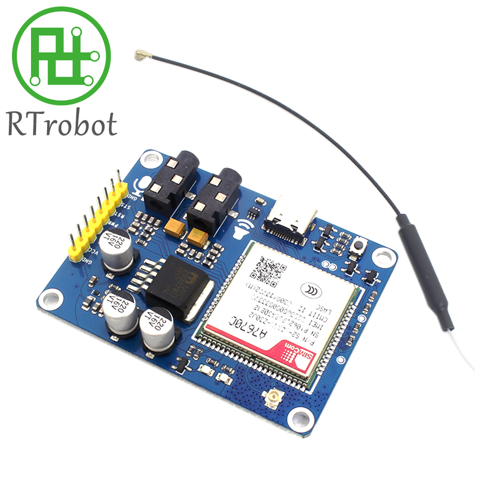 Модуль A7670C A7670E A7670SA 4G LTE Cat 1 совместим с STM32, Raspberry Pi и другими устройствами.