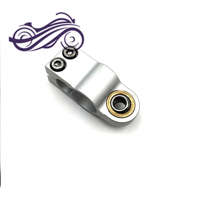 Amortisseur de direction avec vis réglable de taille standard pour moto, clip de support argenté, 1 pièce, livraison gratuite