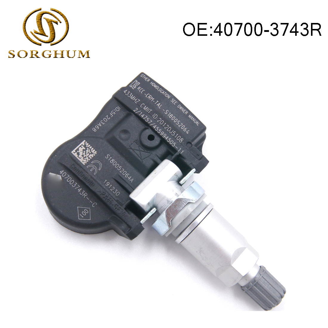 40700-3743R 407003743R Tekanan Ban TPMS Sensor untuk Renault