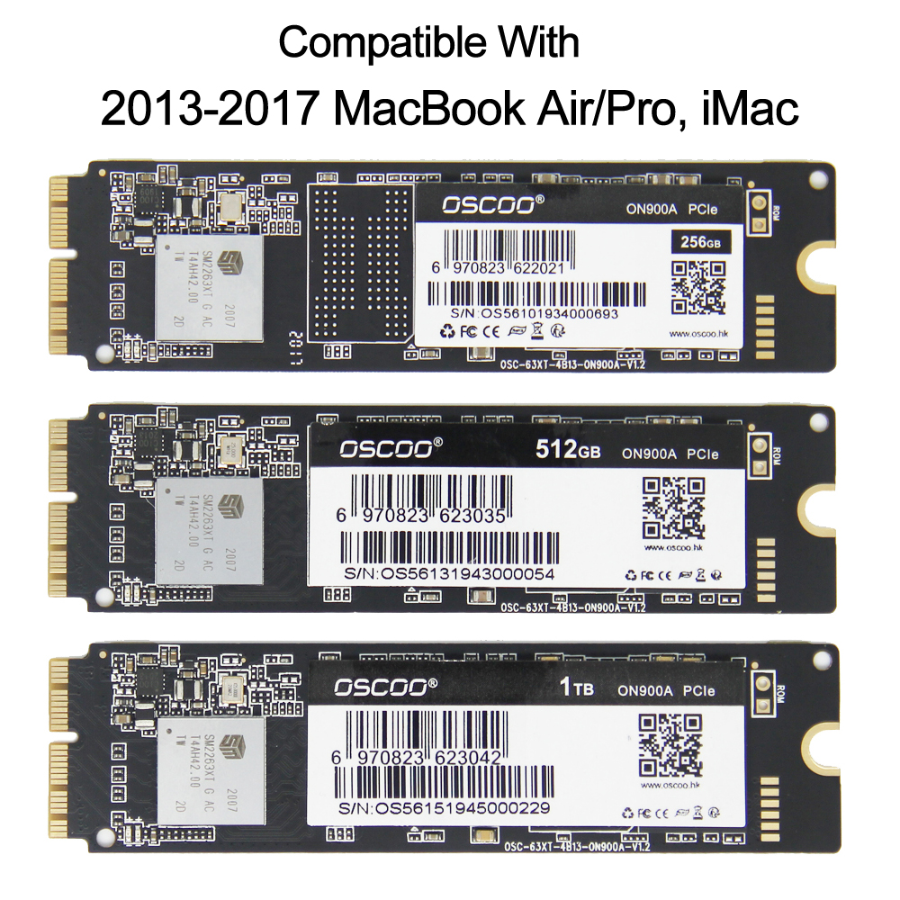 256GB 512GB 2TB SSD For 2013 2015 2017 Macbook Air A1465 A1466 Macbook Pro A1502 A1398 1TB iMac A1419 A1418 Solid State Drive HD
