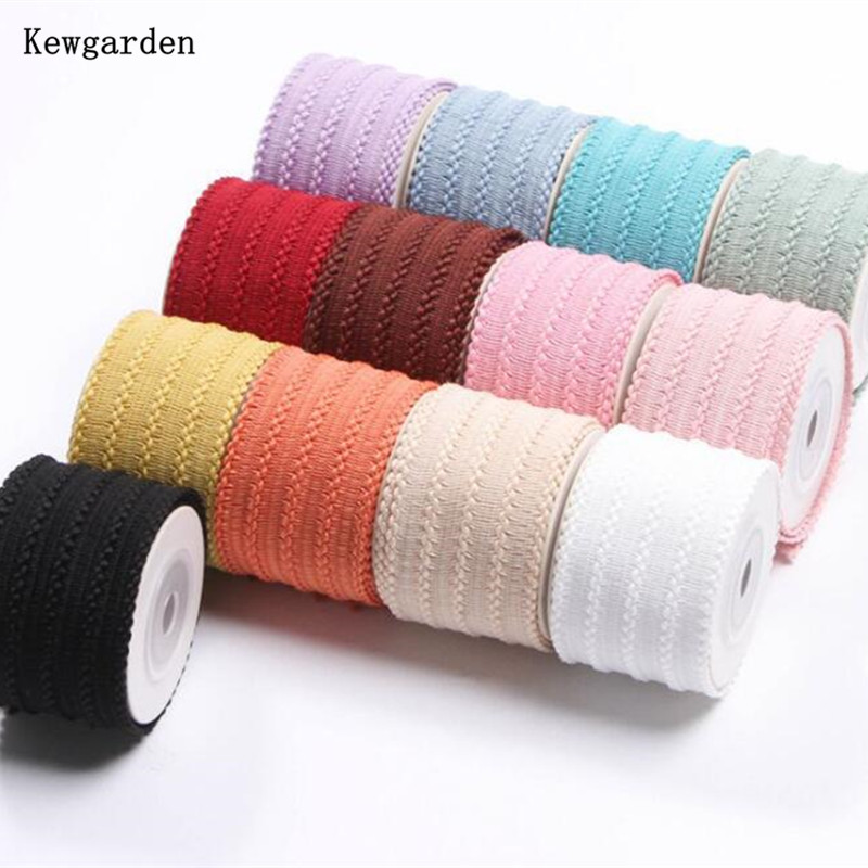 Kewgarden DIY Zrób kokardy do włosów Akcesoria Materiał Pusta wstążka 1,5 "1" 16 mm 25 mm 38 mm Ręcznie robione rękodzieło Pakowanie prezentów 10 jardów