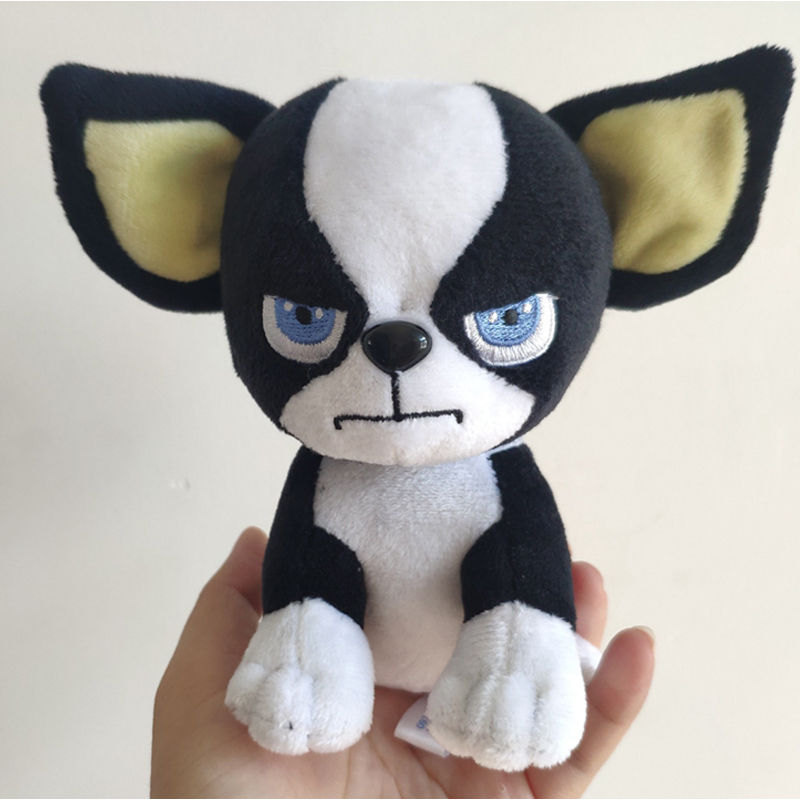 Kawaii JoJo Bizarre Adventure Golden Wind Dog IGGY peluche oreiller en peluche poupée 15 cm