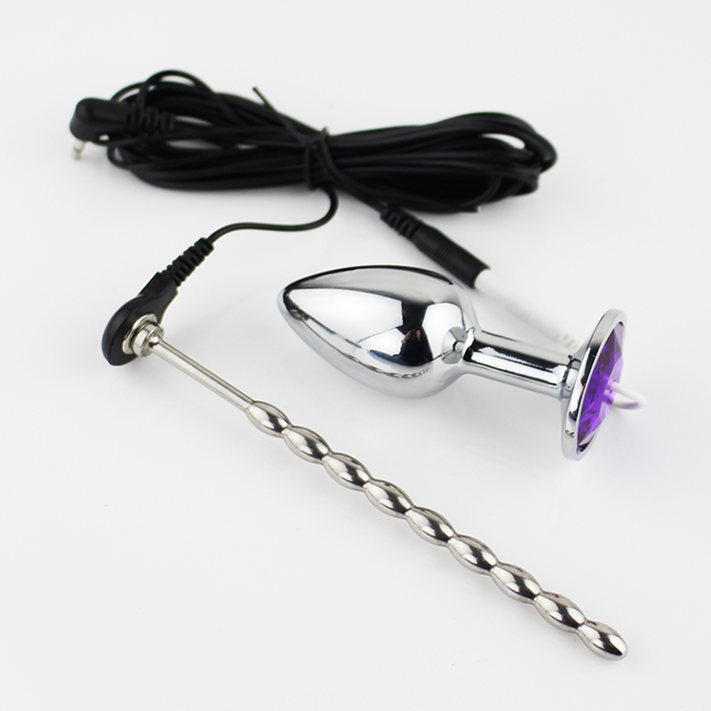 Wtyczka analna Electro Shock Pulse Masturbator Electro Stimulator Masaż prostaty Wtyczka do cewki moczowej, narzędzie erotyczne dla mężczyzn Zabawka dla dorosłych