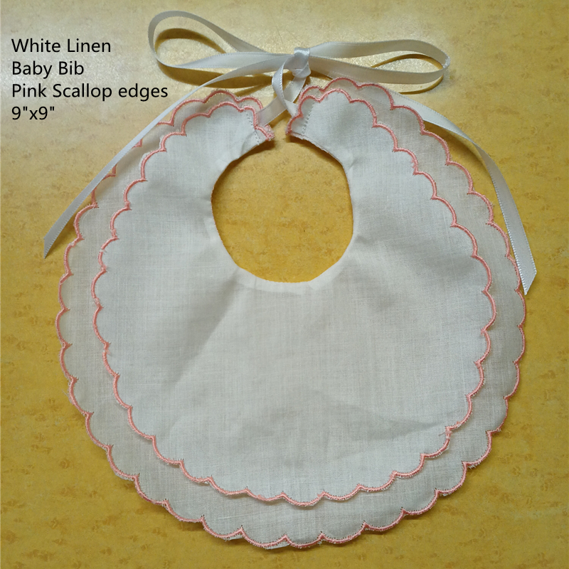 Conjunto de 12 babadores para bebê de linho, lâmina dupla, 6 polegadas x 9 polegadas, moda profissional, para qualquer ocasião especial