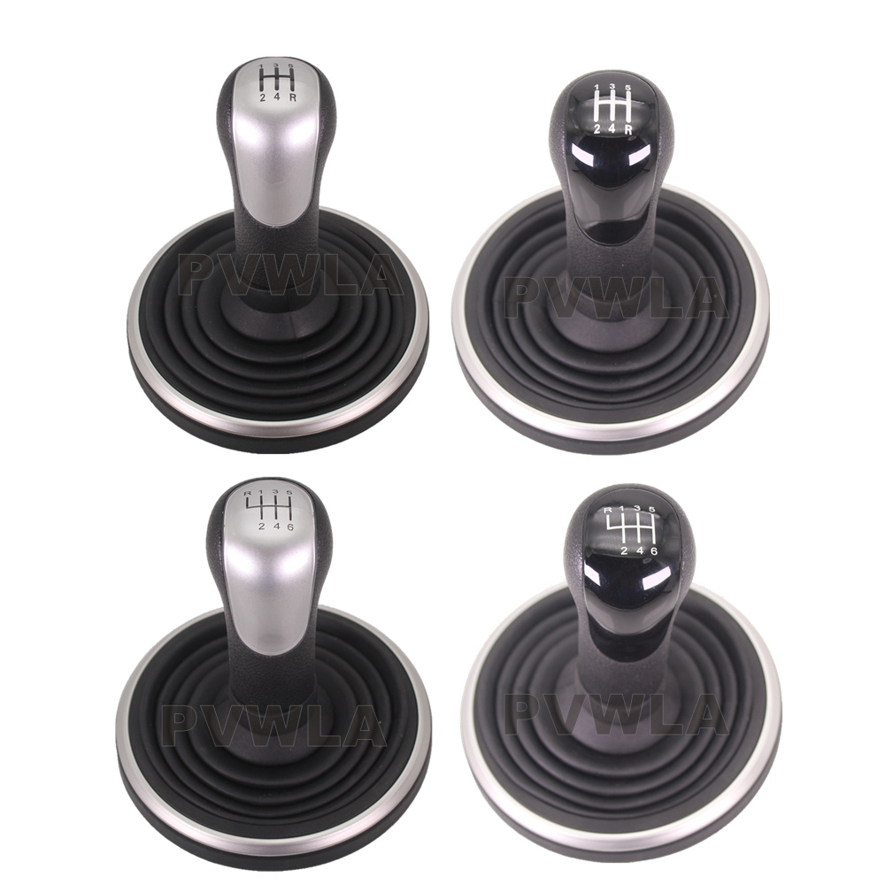 สำหรับFord FIESTA 2002 2003 2004 2005 2006 2007 2008 รถ 5 / 6 ความเร็วเกียร์Shift Stick Knob Handleฝุ่นฝาครอบรถจัดแต่งทรงผม