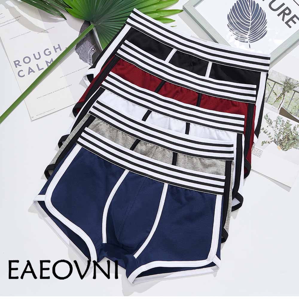 4 Quần Lót Nam Boxer Cotton Cuecas Võ Sĩ Nam Quần Lót Boxer Quần Lót Gợi Cảm U Lồi Túi Người Thoáng Khí Nam quần Lót