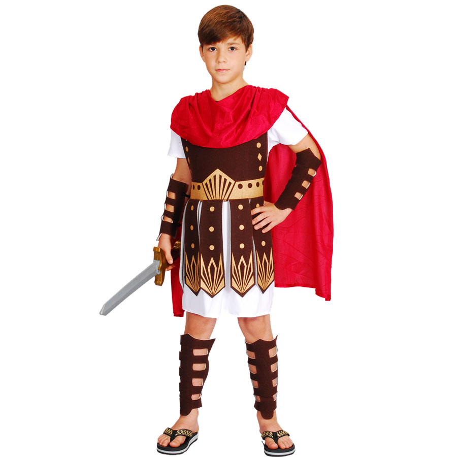 Trẻ Em Hy Lạp La Mã Chiến Binh Võ Sĩ Giác Đấu Trang Phục Bé Trai Hiệp Sĩ Julius Caesar Cosplay Halloween Buổi Tiệc Chủ Đề Mardi Gras Áo Lạ Mắt