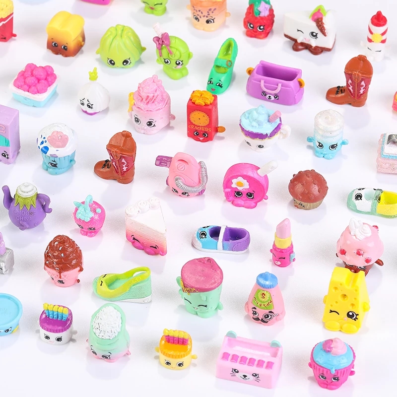 Nessuna ripetizione 5/10 pezzi stagioni miste Shopping verdura frutta mobili bambole Action Figure famiglia bambini che giocano giocattoli regalo di Natale