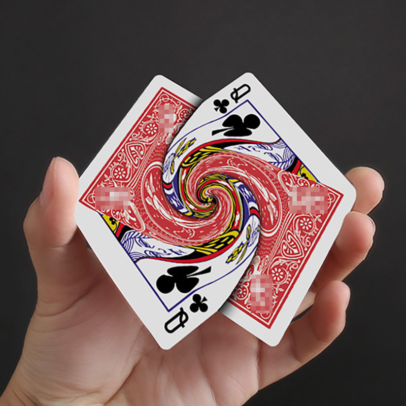 ボルテックス マジック トリック トランプ 接続されたポーカー チェンジ カード マギア マジシャン クローズ アップ ストリート イリュージョン ギミック メンタリズム 小道具