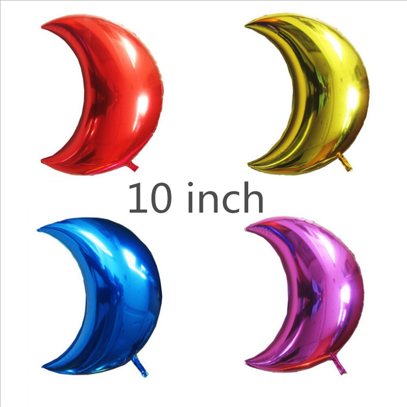 Balony imprezowe 5 szt. 10-calowy księżyc folia aluminiowa ślub walentynkowa dekoracja miłosna