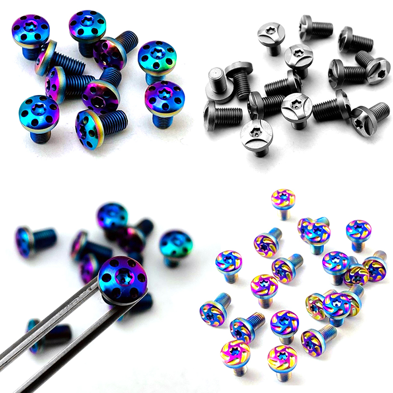 1911 Grip Sekrup Stainless Steel CNC T8 Plum Sekrup 1911 Memanggang Biru Pegangan Kuku