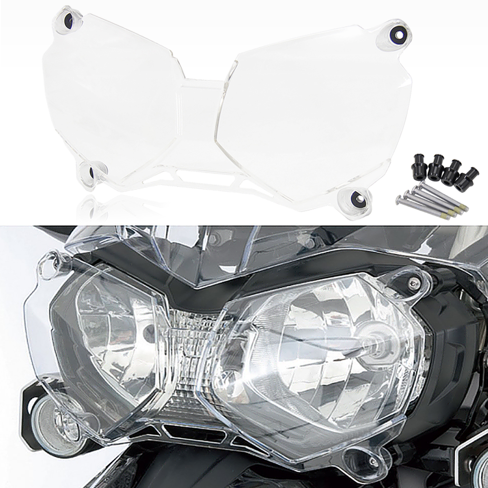 Nowy motocykl akrylowe reflektorów Protector pokrywa na światła osłona ochronna nadające się do Tiger 800 1200 XCX XRX Explorer 1215