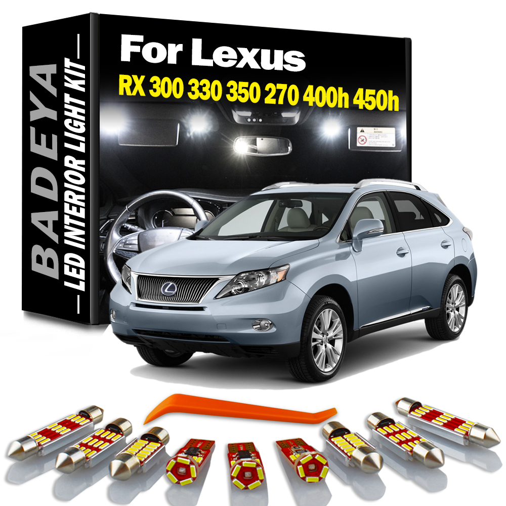BADEYA Canbus Voor Lexus RX 300 330 350 270 400 h 450 h RX300 RX330 RX350 RX270 RX400h RX450h 1998-2020 Auto LED Interieur Licht Kit