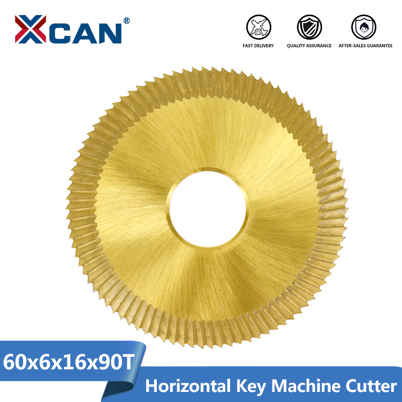 Xcan lâmina de serra para máquina de chave de lado único, 60x6x16mm, 90t, cortador de chave, adequado para 238bs 2as 2als, máquina de cópia de chave, ferramentas de serralheiro