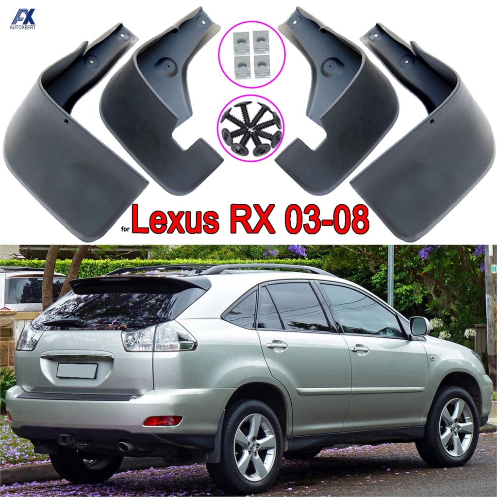 รถ Mudguard สําหรับ Lexus Harrier RX300 RX330 RX350 RX400h XU30 2003-2008 Fender Mud Guard Flap Splash Mudguard 2004 2005 2006 2007