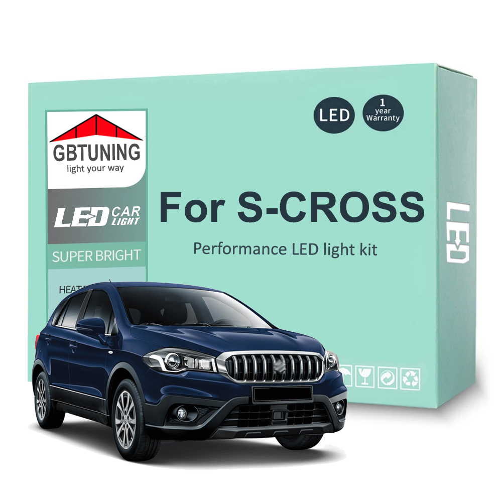 Kit de bombillas LED para Interior de coche, luz Canbus para Suzuki SX4, piezas, 2013-2019, 2020, 2021, 2022, 2023, Canbus, cúpula de lectura, lámpara de maletero, 10 S-CROSS