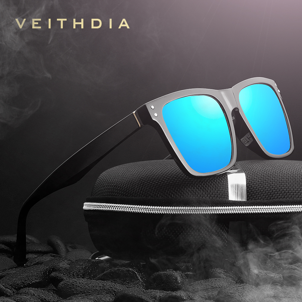 VEITHDIA – lunettes de soleil polarisées photochromiques pour hommes et femmes, unisexe, classiques, sport, UV400, 7018