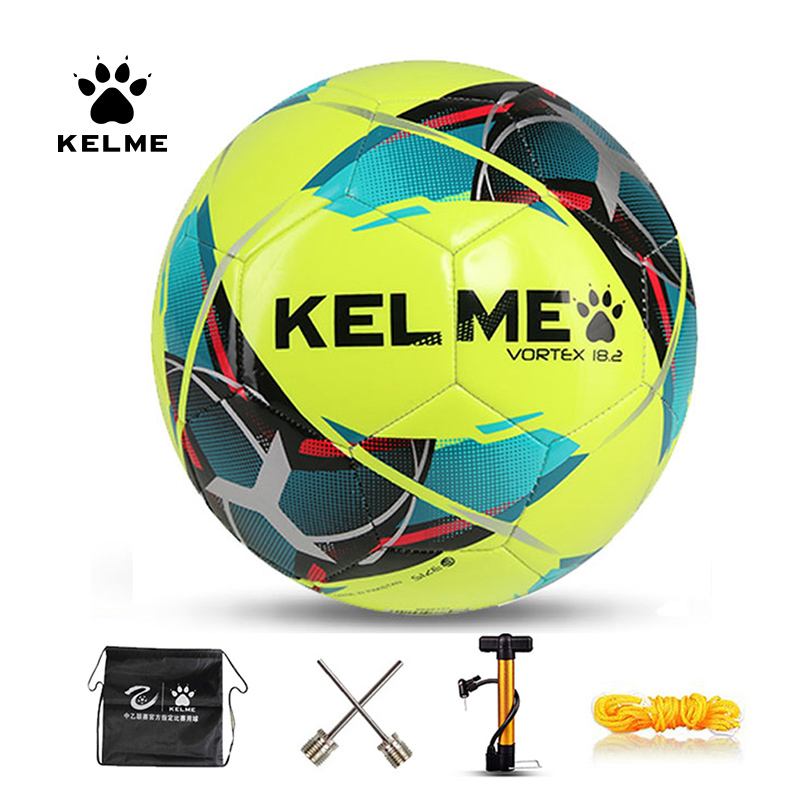 KELME Profesjonalna piłka nożna Piłka nożna TPU Rozmiar 3 Rozmiar 4 Rozmiar 5 Czerwony Zielony Cel Piłki treningowe do meczów drużynowych Maszyna do szycia 9886130