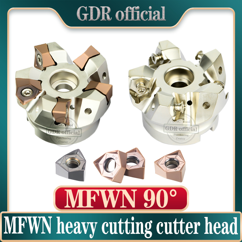 MFWN MFWN900 двусторонняя шестиугольная плоская головка WNMU0806, вставка для держателя инструмента FMB, кронштейн, инструмент