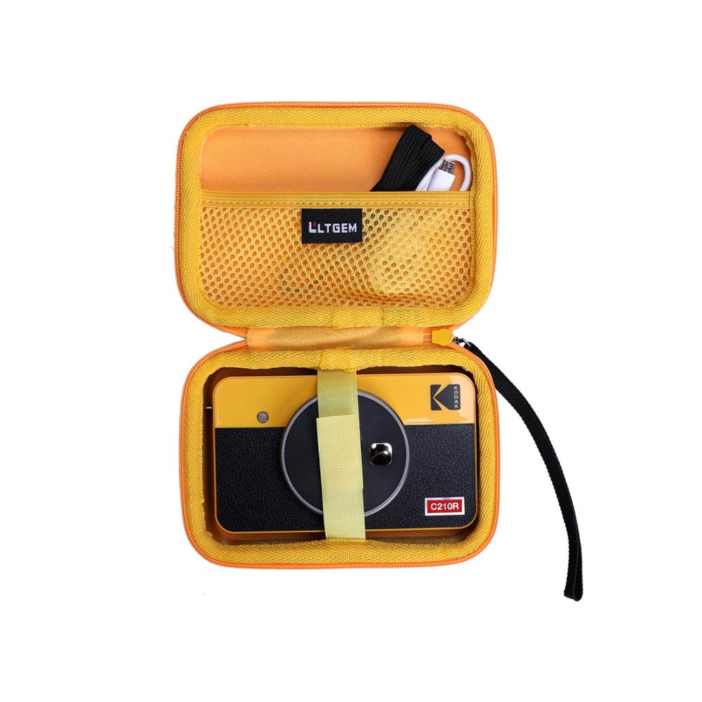 LTGEM Chống Nước Cứng EVA Dành Cho Kodak Mini Chụp Retro Di Động Không Dây Ngay & Máy In Ảnh-Màu Vàng