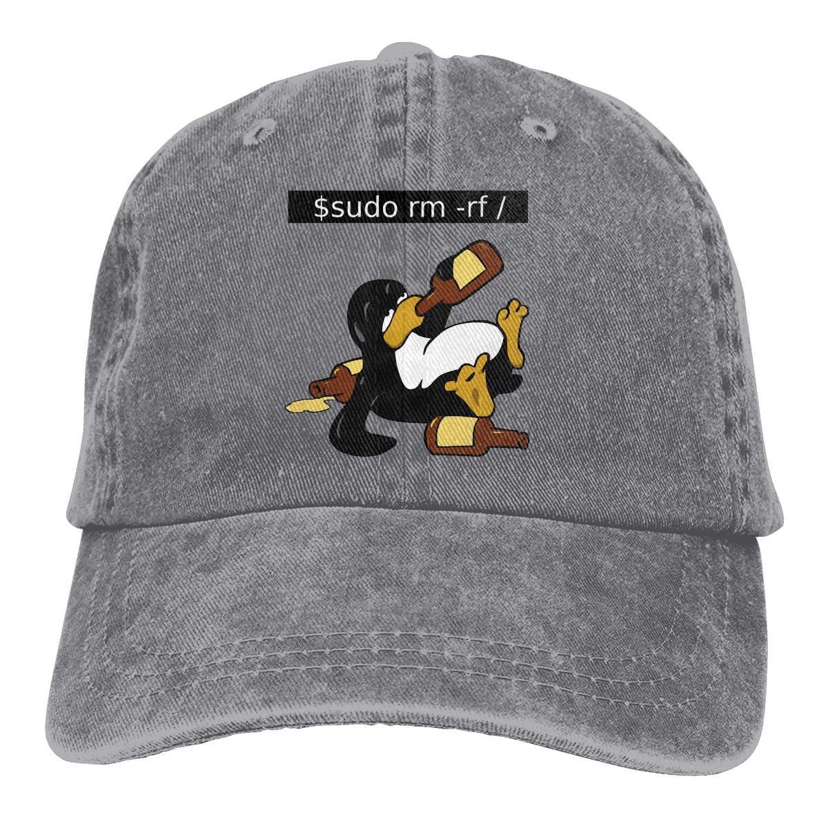 Befehl Baseball Caps Schirmmütze Linux Betriebs System Tux Pinguin Sonne Schatten Hüte für Männer