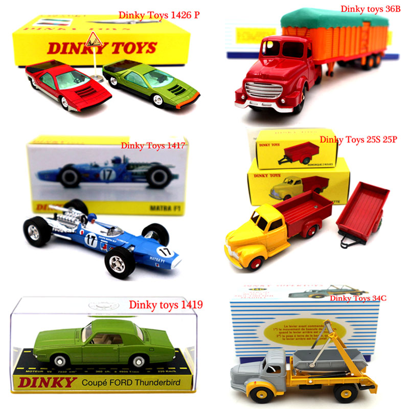 DeAgostini  Atlas Dinky Toys Series Truck Engineering Vehicle Racing Car Fire truck Diecast Models Collection Auto Gifts