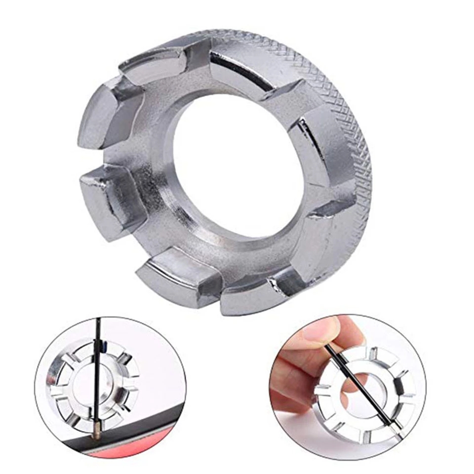 Mini Cyclus Spaaknippel Key Fiets Velg 8 Manier Moersleutelmoersleutel Fiets Reparatie Tool Duurzaam Portable Handgereedschap