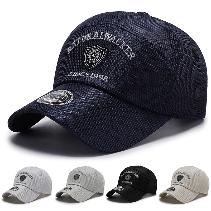 Baseball Kappe Für Männer 2021 Schnell Trocknend Mesh Sonnenschutz Sommer Im Freien Casual Atmungsaktive Stickerei Hut Trucker Gorro Hombre