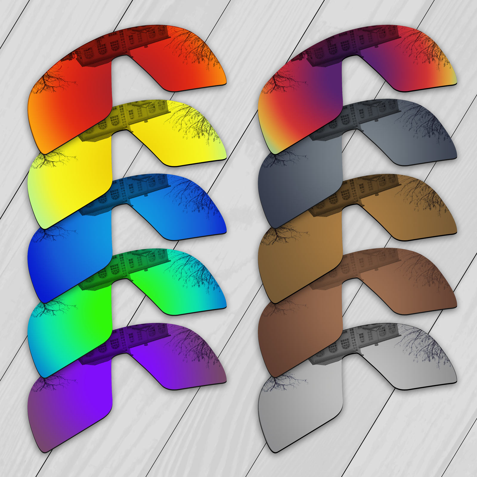 Lentes de reposição aprimoradas polarizadas E.O.S para óculos de sol Oakley Sutro OO9406 - Múltipla escolha