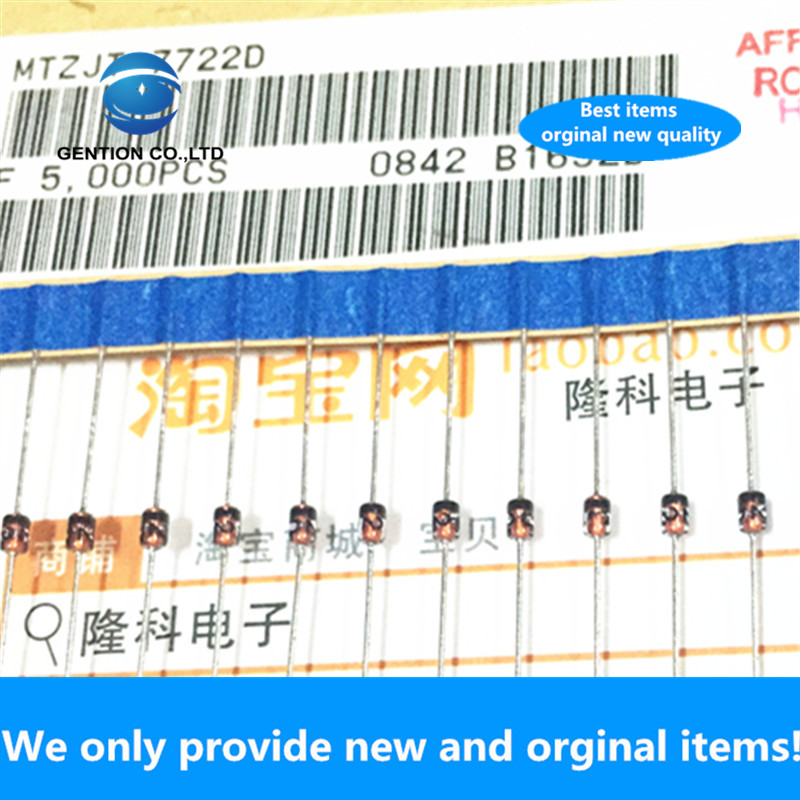 20 piezas-diodo Zener de MTZJT-7722D original, enchufe recto ROHM importado DO-34 MTZJ T-77 22D, 22V, 100% W, nuevo, 0,5