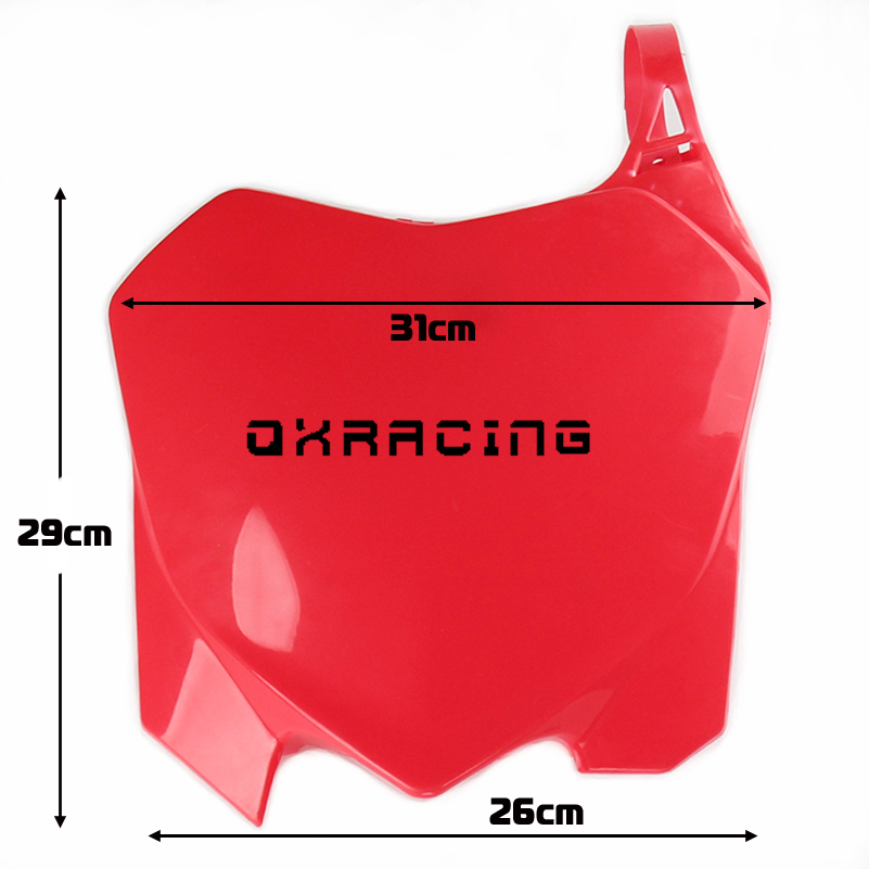 Placas de matrícula delanteras para motocicleta CRF 250 450, placa de nombre para CRF250R 10-13 CRF450R 09-12, Motocross de carreras todoterreno