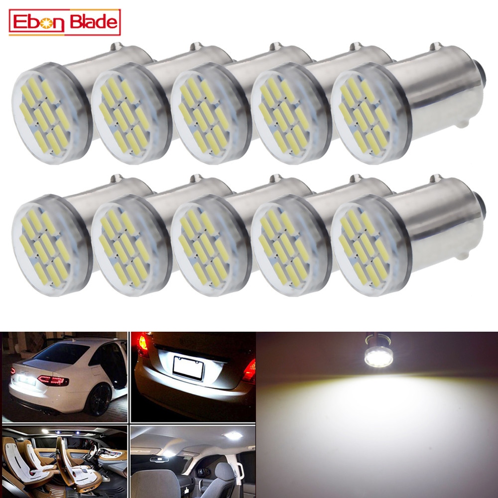10x voiture Auto BA9S Led T4W cale 10SMD 3014 Led lampe intérieure ampoule T2W T3W H5W stationnement DRL plaque d'immatriculation lumière 12913 12910 12929