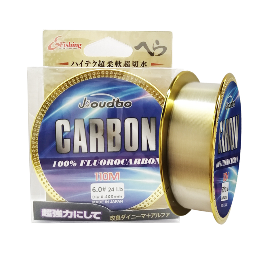 Línea de pesca de fluorocarbono, hilo de monofilamento Premium, línea líder transparente, Original, japonés, 6LB / 9LB / 10LB / 12LB