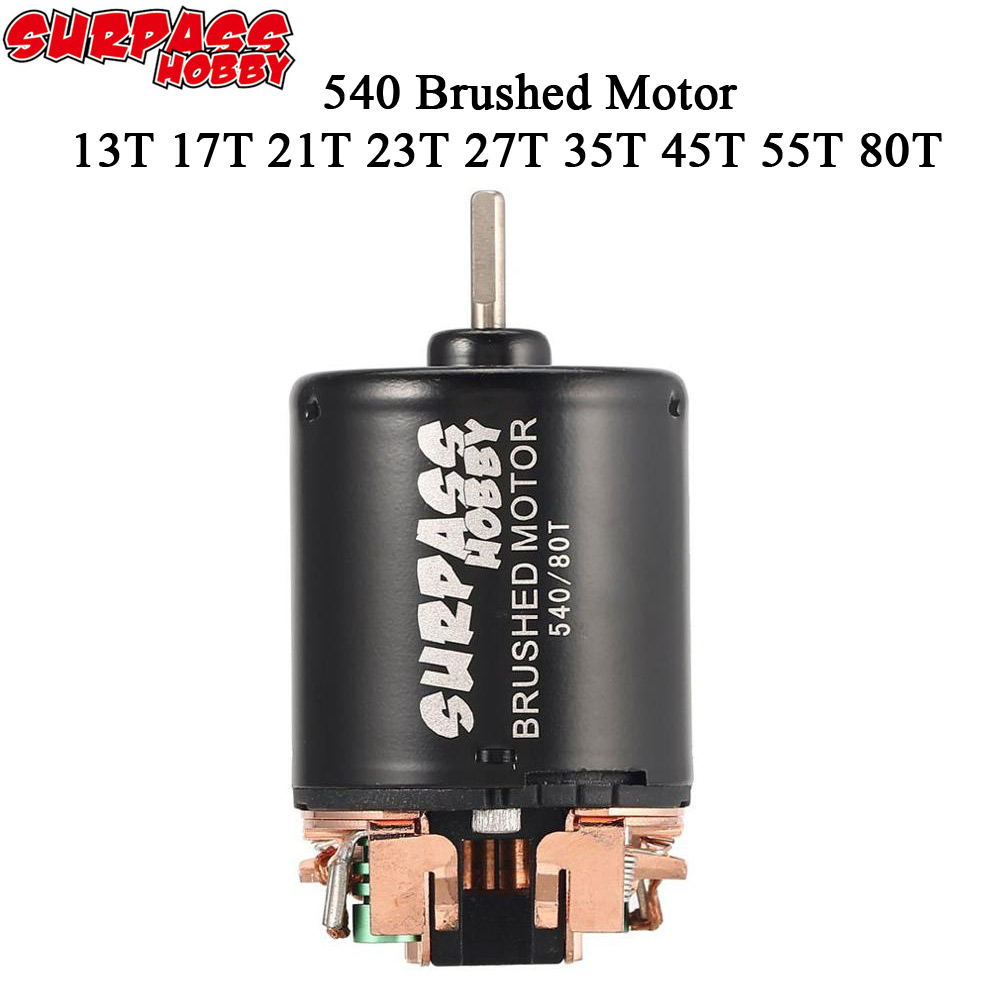 540 80T 13T 17T 21T 23T 27T 35T 45T 55T 540 แปรงมอเตอร์สําหรับ 1/10 RC Crawler รถ Axial SCX10 90046 AXI03007 JL Traxxas TRX-4