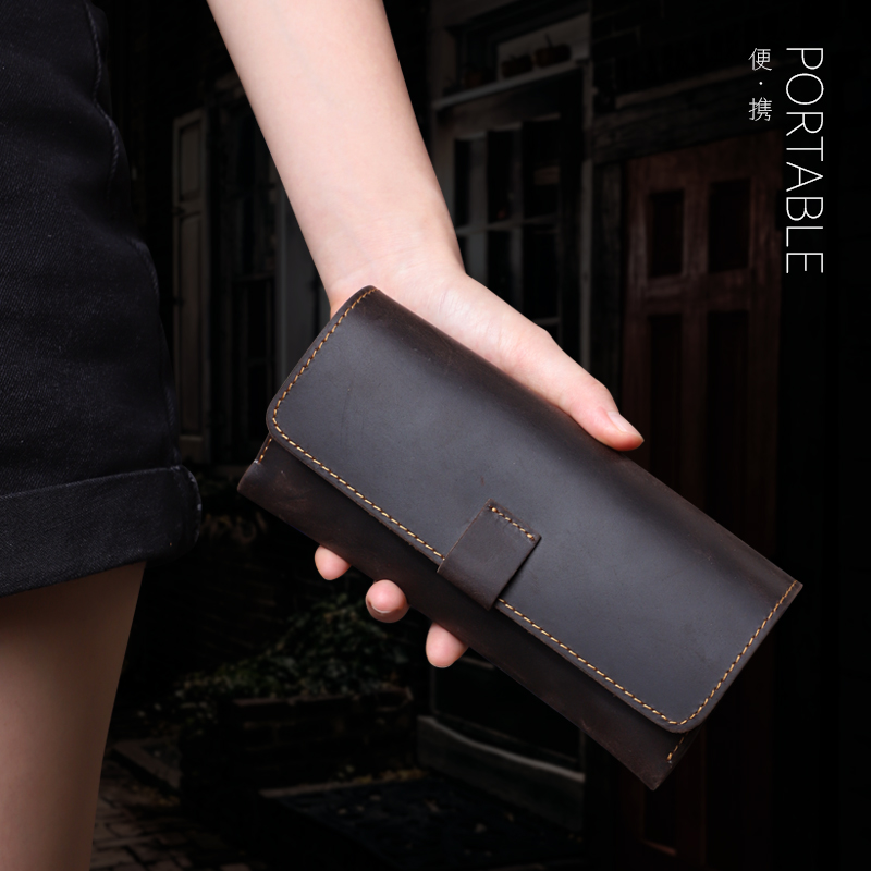 Vintage กล่องแว่นตาแว่นตากันแดด Handmade ผู้ถือแว่นตา Organizer กระเป๋าหนังแว่นตากรณี