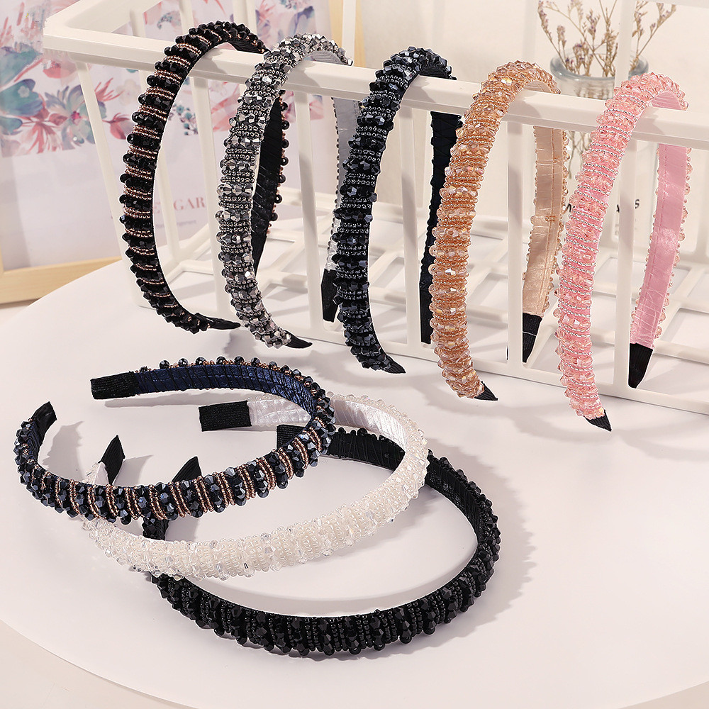 Nieuwe Mode Hot Selling Mode Temperament Strass Kristal Hoofdband Haarband voor Vrouwen Meisje Haaraccessoires Hoofddeksels