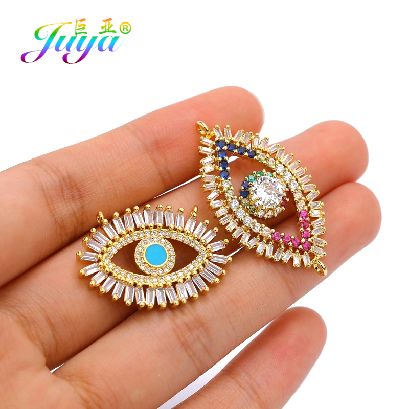 Juya-Breloques Cubiques Faites à la Main, Accessoires de Connecteur pour Bricolage, Bijoux Turcs de Fatima, Fournitures de Direction, Hamsa Grec, Contre-indiqué