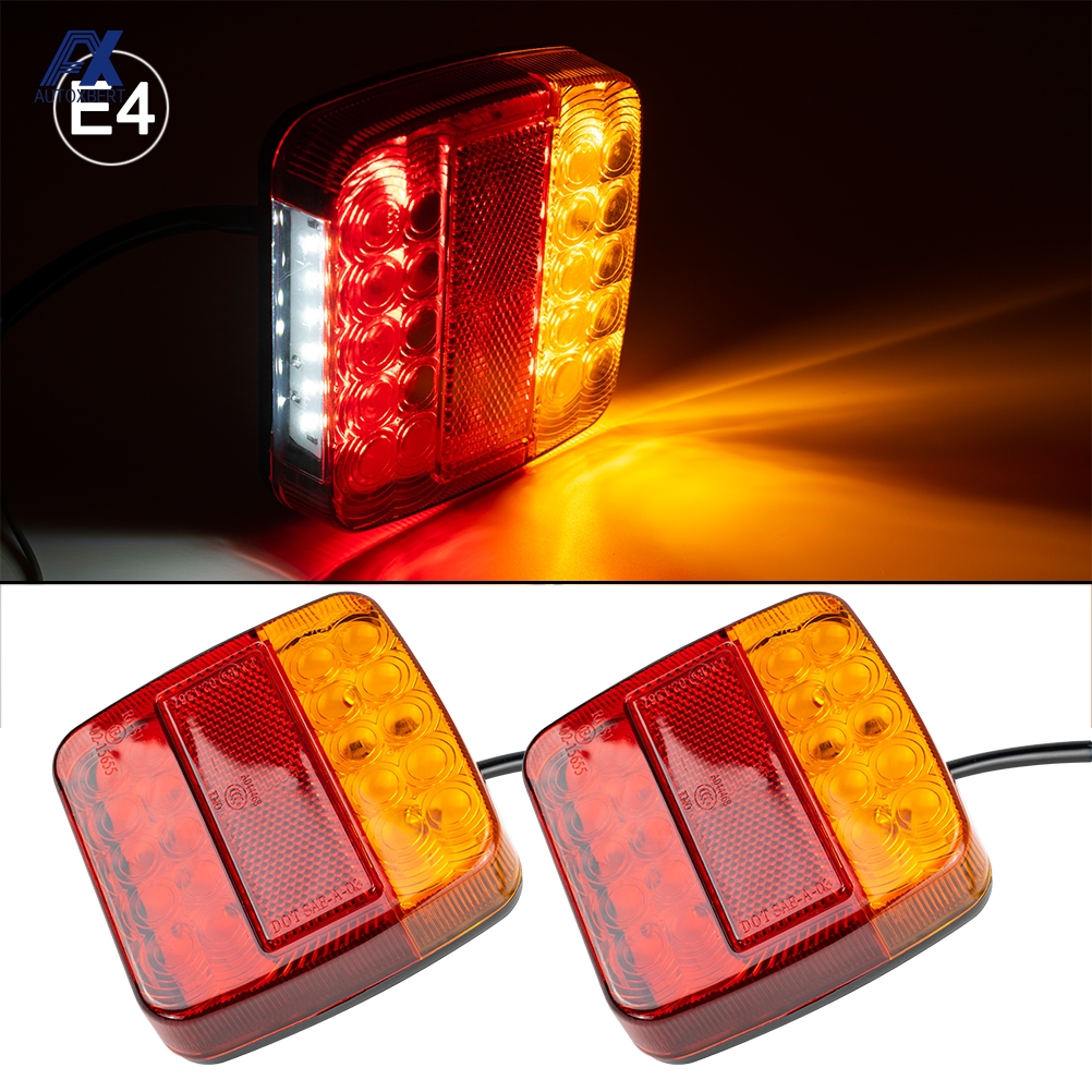 26LED Dompelpompen Trailer Lichten Stop Tail Knipperlichten Kenteken Plaat Voor Boottrailer Truck Rv Verlichting Upgrade
