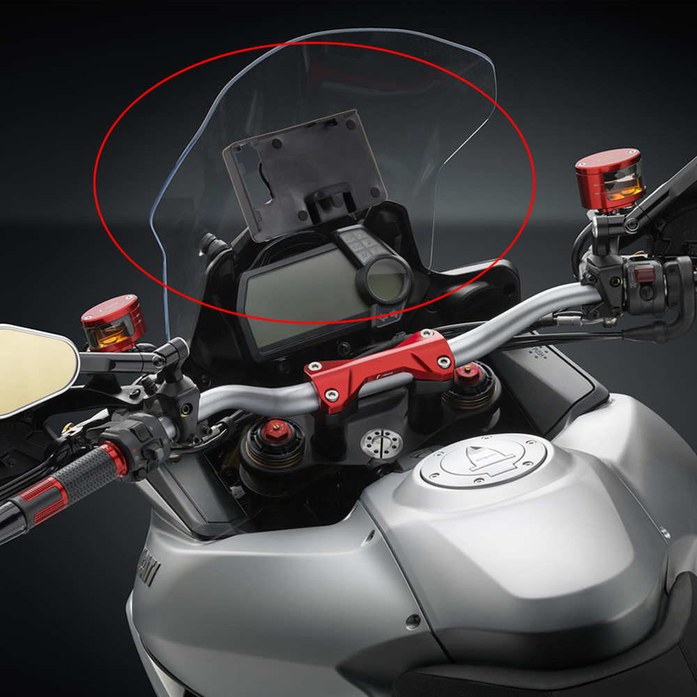 Pour Ducati Multistrada 1200 Multistrada1200 2013 2014 moto GPS/téléphone intelligent Navigation GPS plaque support adapter support
