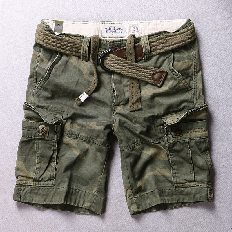 Short militaire camouflage rétro pour homme, short cargo décontracté, style armée, short de plage d'été, qualité supérieure, poche baggy adt