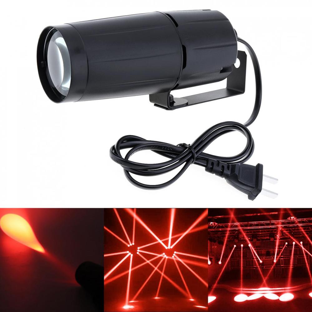 LED ライトビームピンスポットライトスポットライト 5 ワット超高輝度ランプミラーボール DJ ディスコ舞台照明効果 KTV DJ パーティー