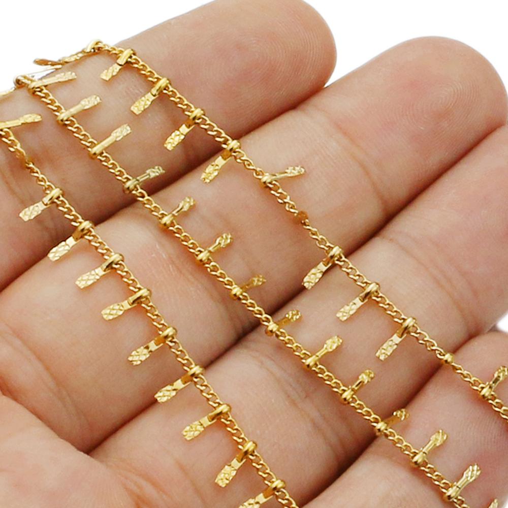 Clips en acier inoxydable, largeur 1.5mm, chaînes à feuilles, collier pour Bracelet à bricoler soi-même, bracelets de cheville artisanaux, fournitures de fabrication de bijoux, 1 pièce