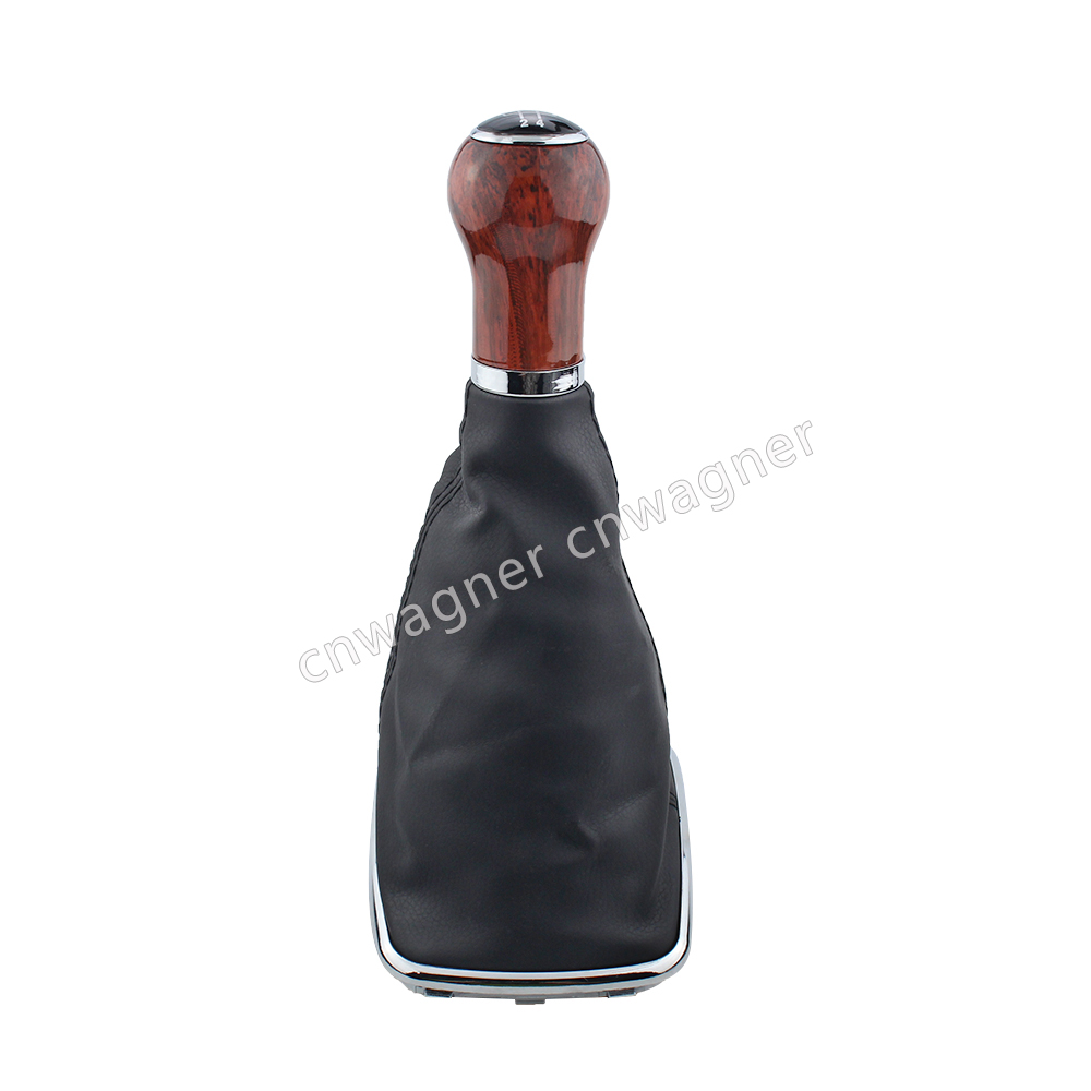 Perilla de palanca de cambios de grano de madera de 12mm, palanca de cambios, bota Gaitor para Volkswagen VW 1999-2004 Golf 4 IV MK4 GTI R32 Bora Jetta