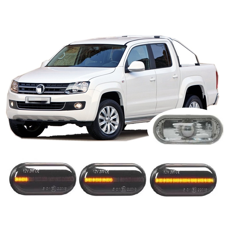 Dynamiczne kierunkowskazy LED boczne do Volkswagen VW Amarok 2HA 2HB S1B S6B S7A S7B 2010 2011 2012 2013 2014 2015 2016