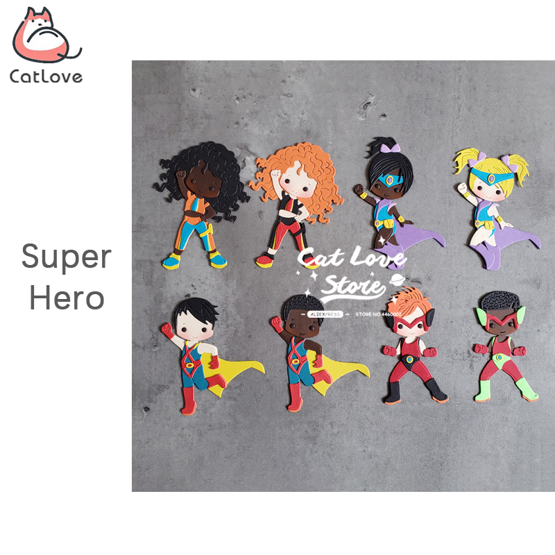 Catlove Superhero Series Metal Cutting Dies Scrapbooking Mold Stencil Die Cuts Card Making DIY Craft Embossing New Dies For 2020